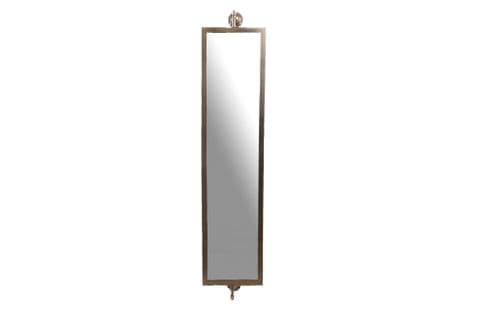 Miroir Rectangulaire Pivotant En Métal Doré Vieilli H106 - Hercule