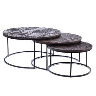 Set De 3 Tables Basses Palawan