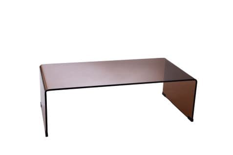 Table Basse Rectangulaire En Verre Fumé L110 - Elly