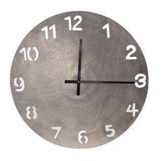 Horloge En Aluminium Silver 50 Cm