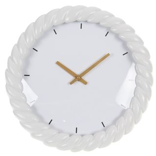 Horloge Torsade Blanche 31 Cm