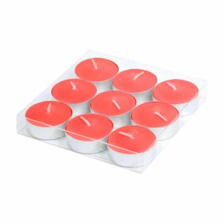 Lot De 9 Bougies Parfumées Chauffe-plat "gaïa" 3cm Fraise