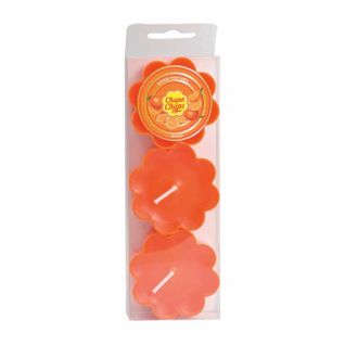 Lot De 3 Bougies Chauffe-plat "chupa Chups" 3cm Orange