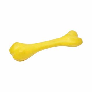 Jouet Pour Chien "forme Os" 21cm Jaune