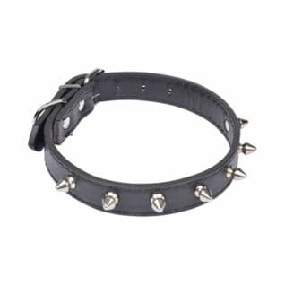 Collier Fantaisie Pour Chien "pics" 45cm Noir