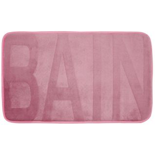 Tapis De Bain Microfibre "relief" 45x75cm Rose