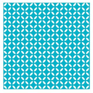 Lot De 20 Serviettes En Papier "géométrique" 33x33cm Bleu