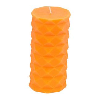 Bougie Déco Pilier "tropical Fresh" 13cm Orange