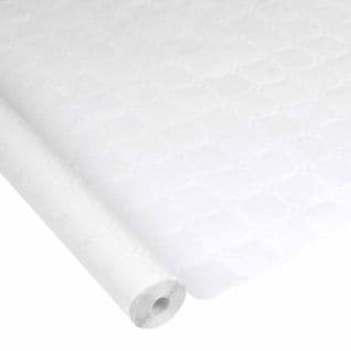 Nappe Papier "damassée" 1,18x100m Blanc