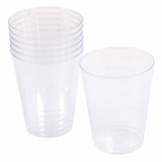 Lot De 6 Verres à Eau Réutilisable "plastique" 33cl Transparent