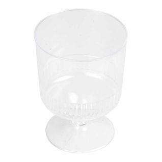 Lot De 10 Verres En Plastique Réutilisable "vin et Eau" 15cl Transparent