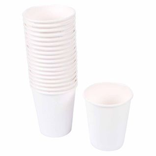 Lot De 20 Gobelets En Carton "fiesta" 23cl Blanc