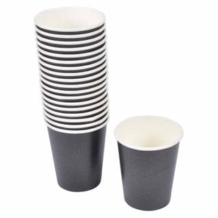 Lot De 20 Gobelets En Carton "fiesta" 23cl Noir