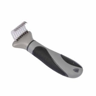 Brosse De Toilettage "etrille à Démêler" 15cm Gris et Noir