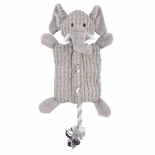 Peluche Pour Chien "éléphant" 37cm Gris