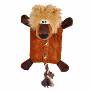 Peluche Pour Chien "lion" 37cm Marron