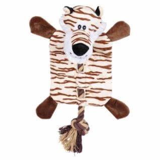 Peluche Pour Chien "tigre" 37cm Marron