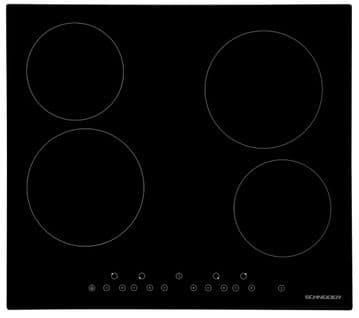 Plaque Vitrocéramique - 4 Foyers - 6000 Watts - Touches Sensitives - Minuterie - Stv604