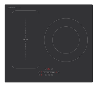 Amti631f - Plaque Induction - 7400w - 3 Zones - 1 Zone Flex - Booster - Touches Sensi