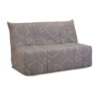 Banquette lit BZ EMILIA 3 tissu imprimé gris