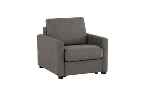 Fauteuil manchettes fines NICARAGUA tissu Apache anthracite 1