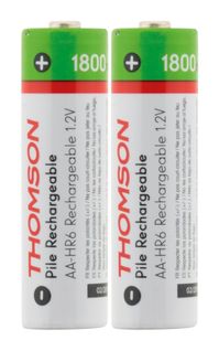 Pack 2x Piles Rechargeables Hr06 Aa 1800 Mah - Thomson