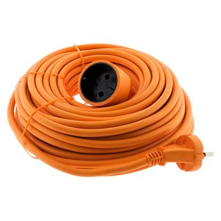 Prolongateur 16a Ho5vv-f 2x 1,5 2p Sans Terre Orange 20m - Zenitech