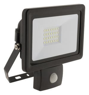 Projecteur Led Étanche 30w Noir Avec Détecteur - Elexity