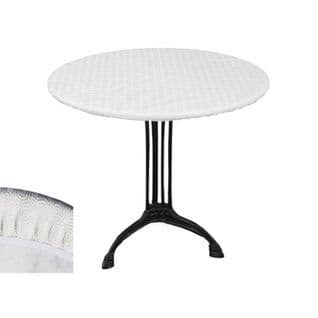 Sous-nappe Protège Table Ronde Basic - Diam. 125 Cm - Blanc