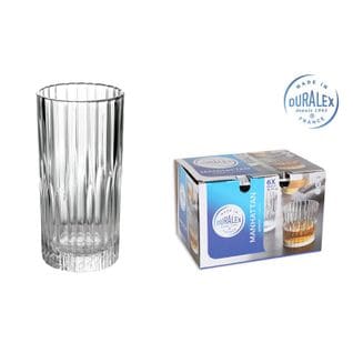 Duralex Lot De 6 Verres Hauts 30.5 Cl - Manhattan