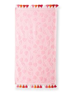 Serviette De Toilette Escapade Kawaii Rose 50x90 Cm - 100% Coton - 400 Gsm