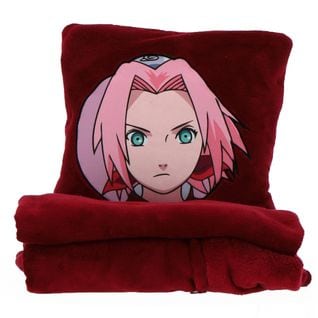 Coussin Plaid 2 En 1 Naruto Shippuden Sakura 140x100 Cm - 100% Polyester