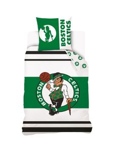 Housse De Couette Nba Boston Celtics 140x200 Cm Et Taie D'oreiller - 100% Coton