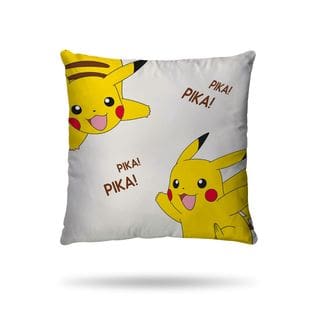 Housse De Couette Pikachu Pokémon 140x200 Cm - 100% Coton - Ecru