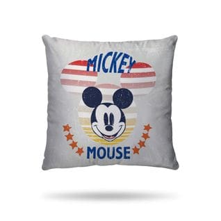 Housse De Couette Mickey Mouse Disney 140x200 Cm - 100% Coton - Gris