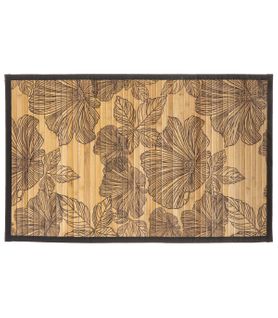 Tapis De Salle De Bain Lattes En Bambou 50 X 80 Cm Déco Blackflora