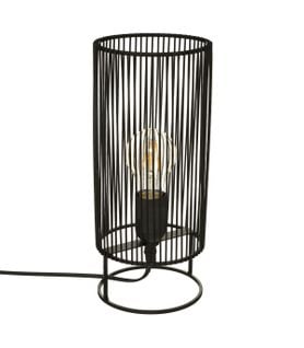 Lampe à Poser En Métal Noir H 30 Cm