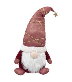 Déco De Noël Gnome Avec Étoile Dorée H 60 Cm