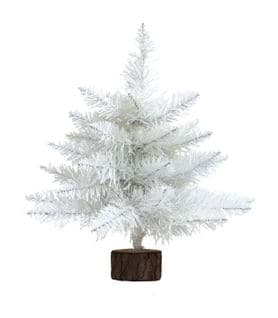 Sapin De Table Artificiel Blanc H 25 Cm