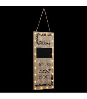 Pancarte "décompte Jour" Lumineuse 22 LED Blanc Chaud H 55 Cm