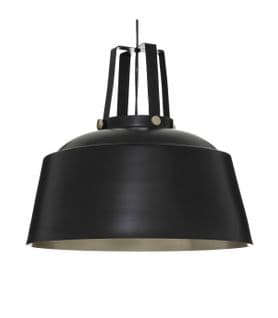 Luminaire Suspension En Métal Noir D 35 Cm Style Industriel