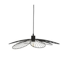 Luminaire Suspension  En Métal Noir D 57 Cm