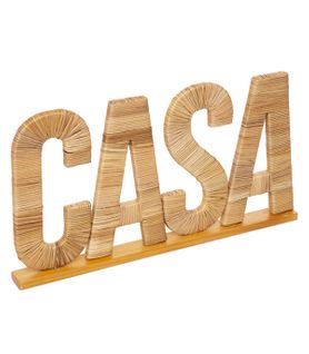 Mot Déco Casa En Bois L 40 Cm