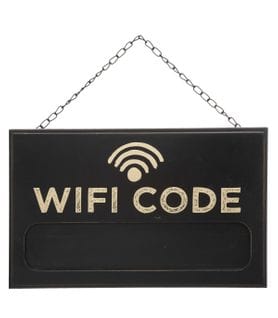 Plaque Mémo Pour Wifi Code 35 X 22 Cm
