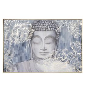 Tableau Toile Murale Imprimée Et Encadrée Bouddha 60 X 90 Cm