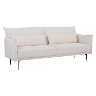 Canapé Convertible 3 Places Beige - L207xp86xh87,5cm - Azeli