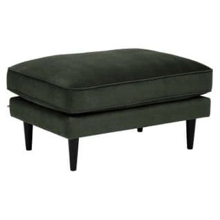 Pouf Ottoman Velours "candice" 91cm Vert Kaki