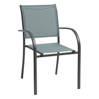 Fauteuil Empilable Piazza Hespéride Jade/graphite - Jade