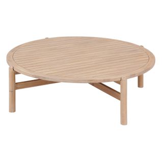 Table Basse Ronde De Jardin - Naturel Clair