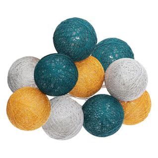 Guirlande LED 10 Boules "tropi" 165cm Multicolore